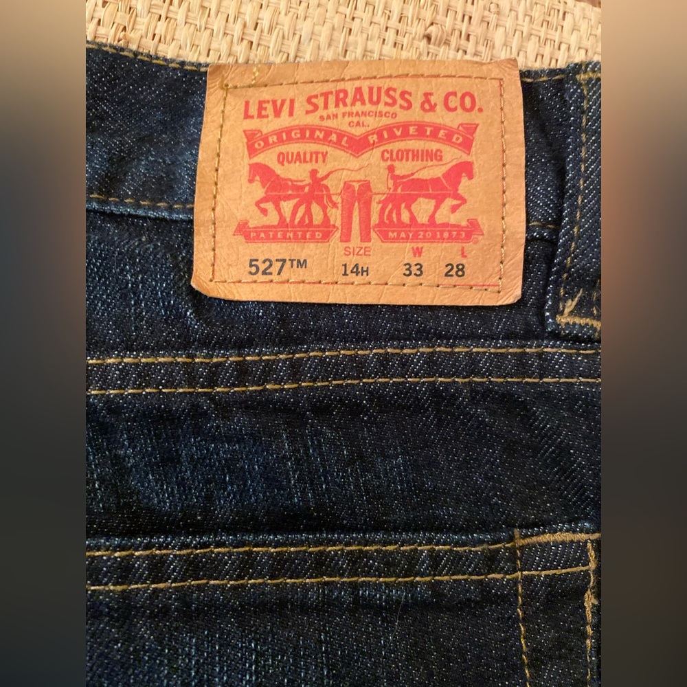 Boys Levi's 527 Boot Cut Jeans 33x28 14 Husky Levi jeans